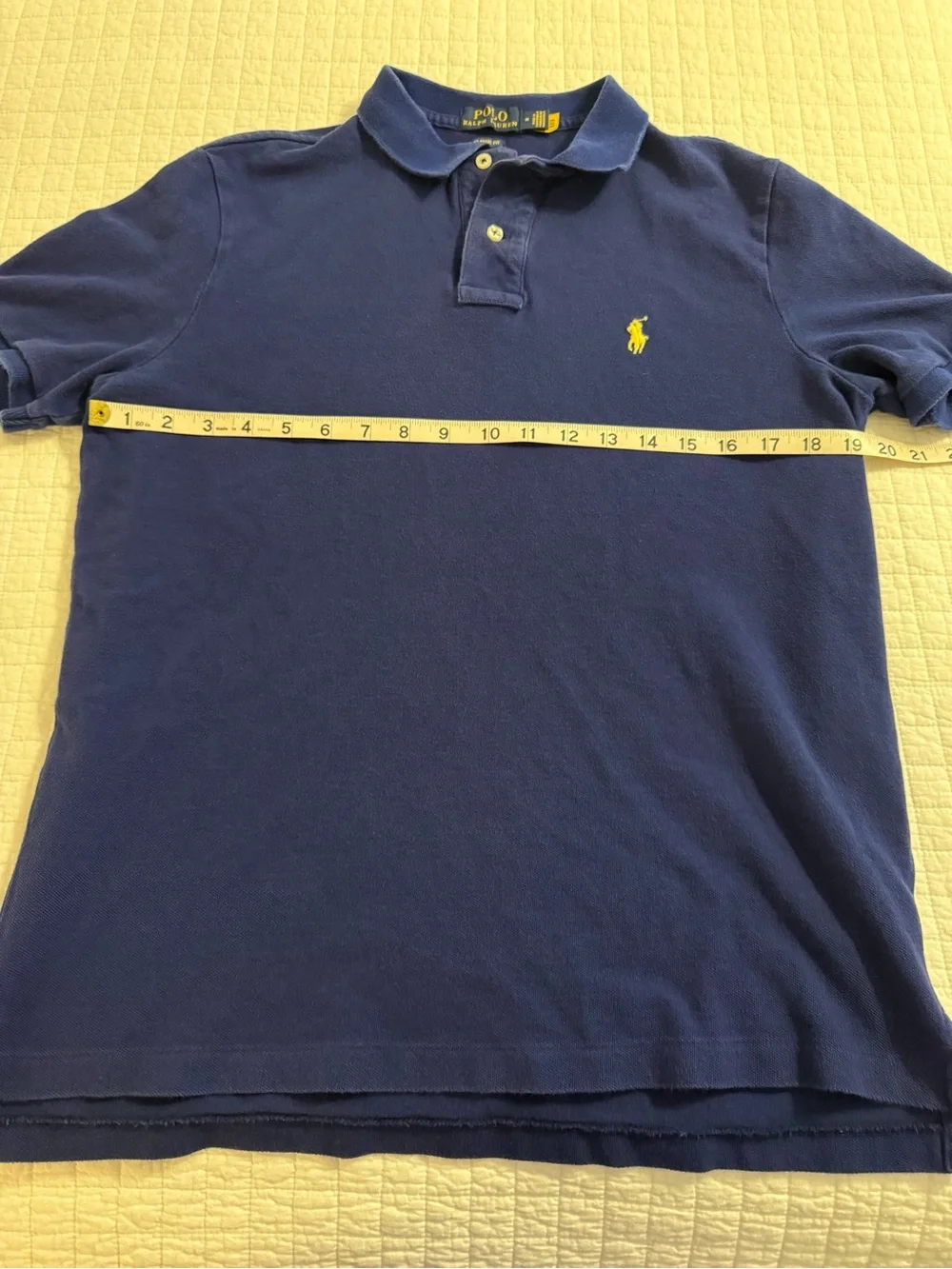 Ralph Lauren Polo Shirt in Royal Blue with Yellow Pony